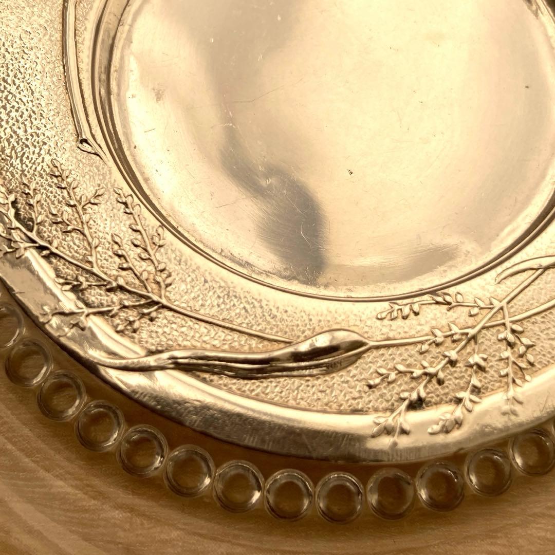 Tiffany 純銀　バターパットプレート（ワイルドローズ）