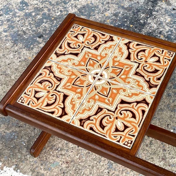 関西限定　送料別　ジープラン　ガラスローテーブル　タイルトップ　G-plan