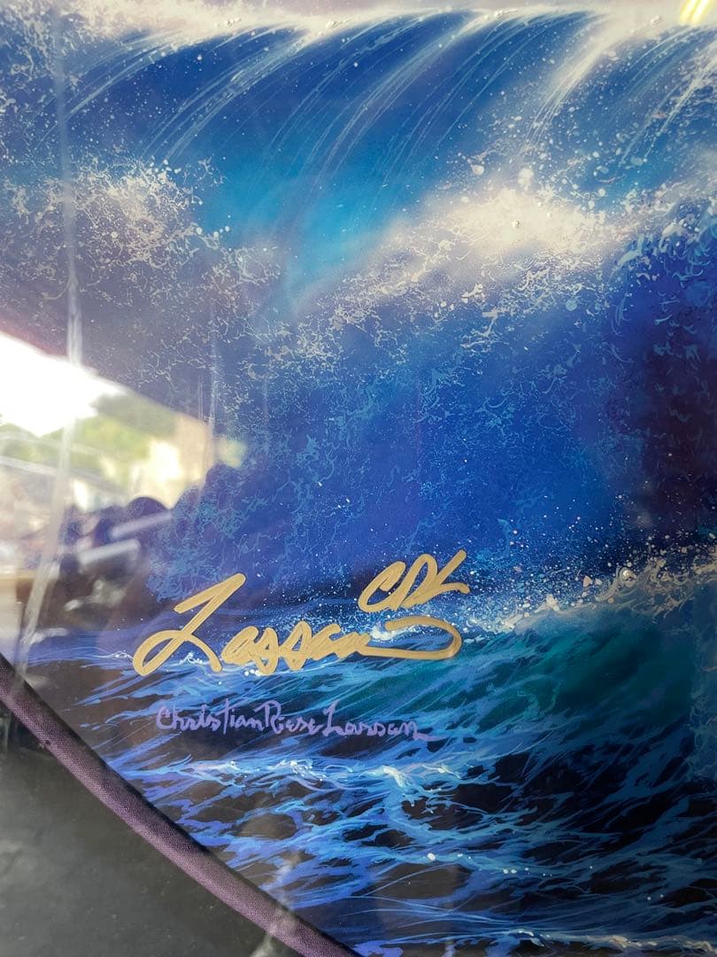 大型 ラッセン クリスチャン 版画 エディション2/100 直筆サイン 額装