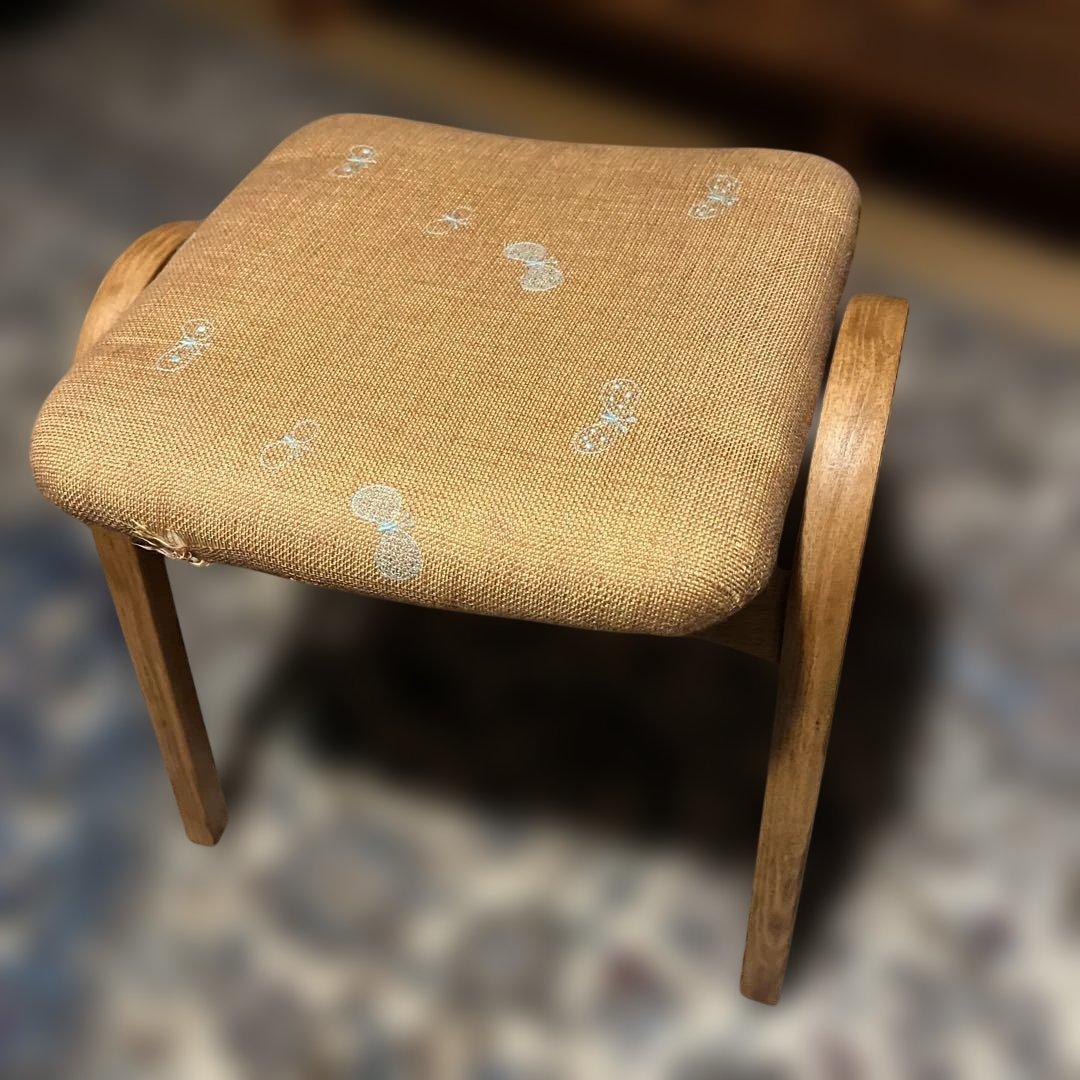 【希少】1950年代秋田木工スツール低め2客