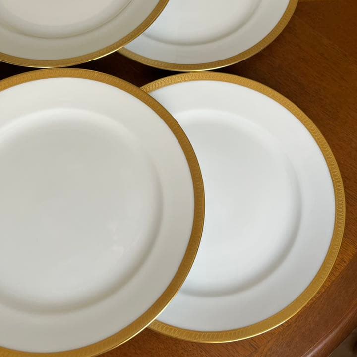 【未使用美品】大倉陶園★片葉金蝕★大皿　6枚