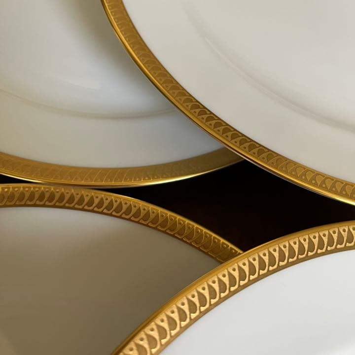 【未使用美品】大倉陶園★片葉金蝕★大皿　6枚