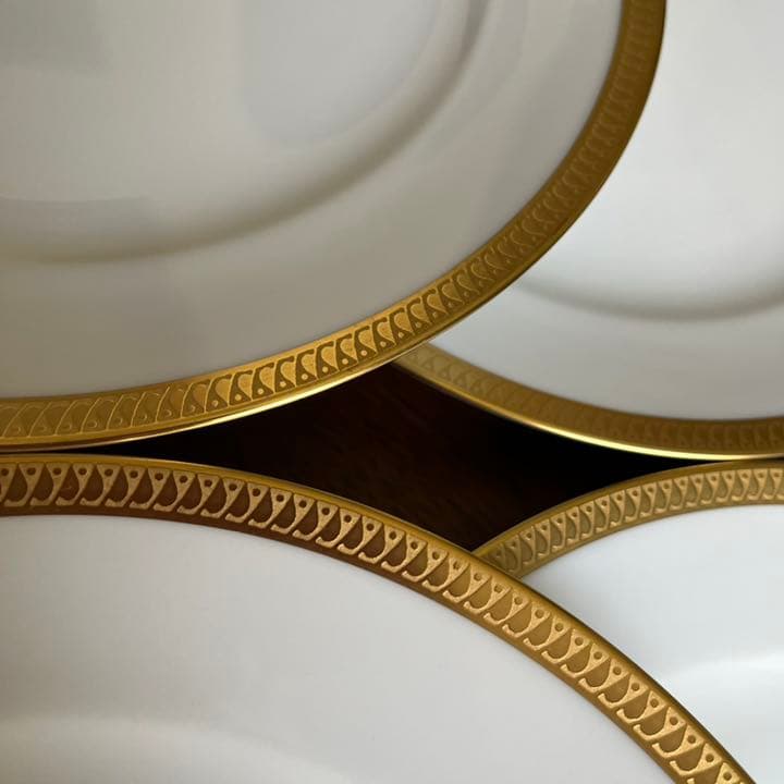 【未使用美品】大倉陶園★片葉金蝕★大皿　6枚