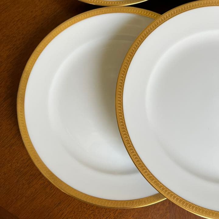 【未使用美品】大倉陶園★片葉金蝕★大皿　6枚