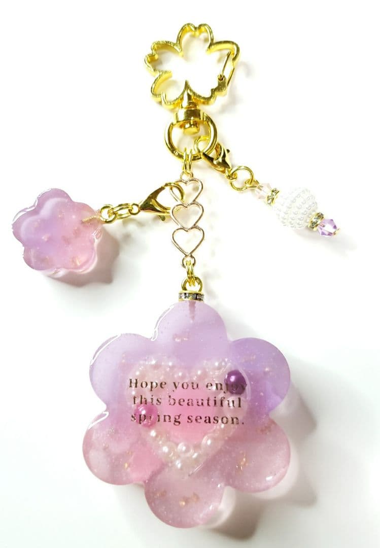 フラワーキーホルダー