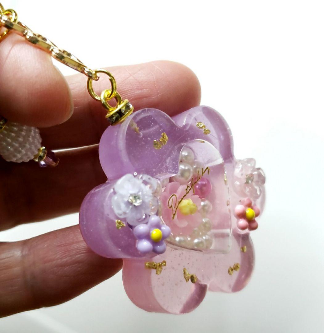 フラワーキーホルダー