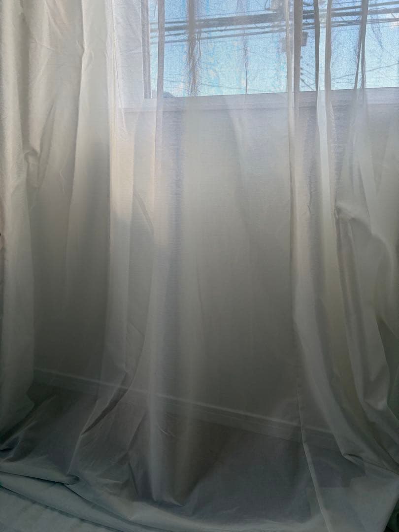 ドレープ2枚とレース2枚のセット 幅約208×高約260