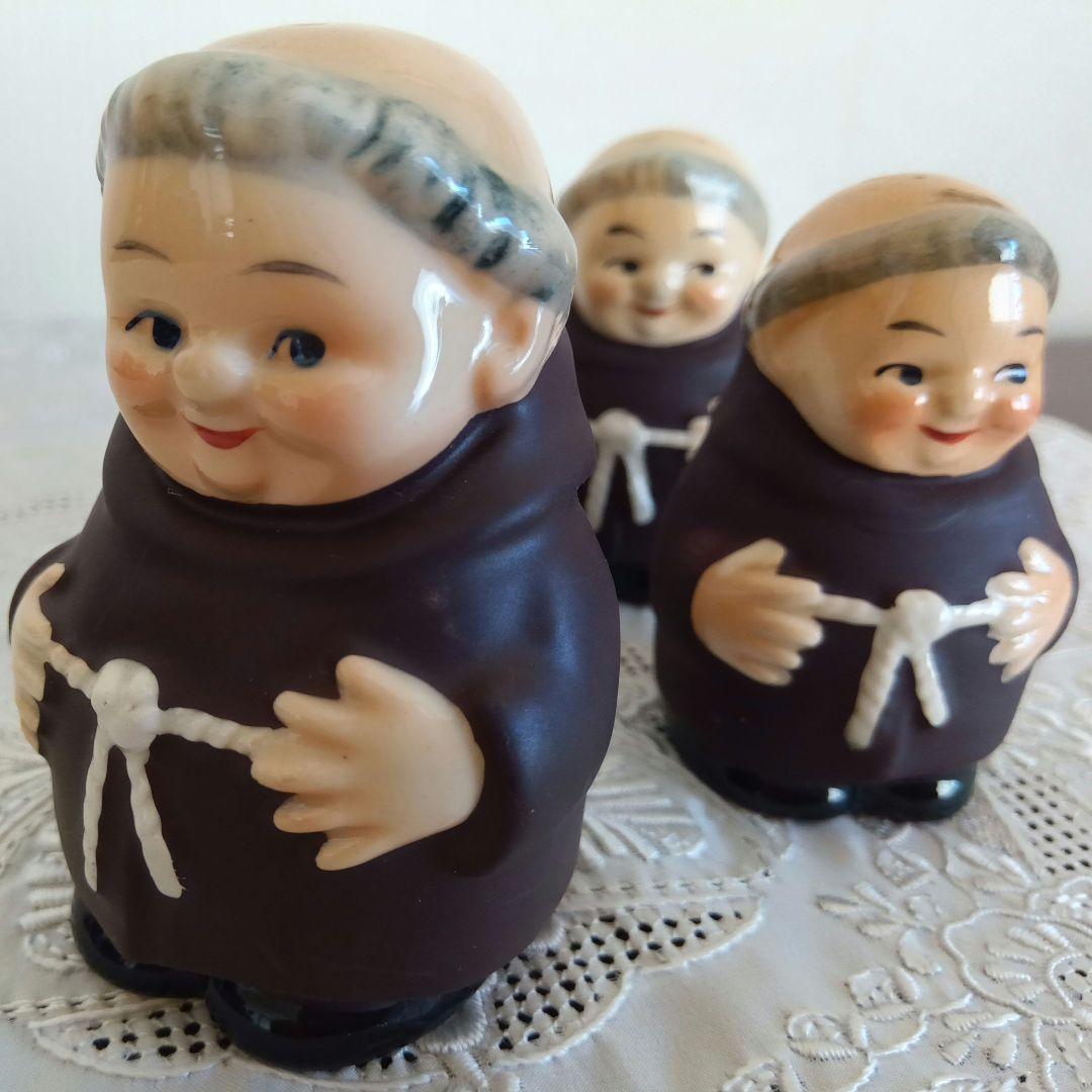 入手難 アンティーク Goebelゲーベル 修道士のフンメル人形 ４点セット