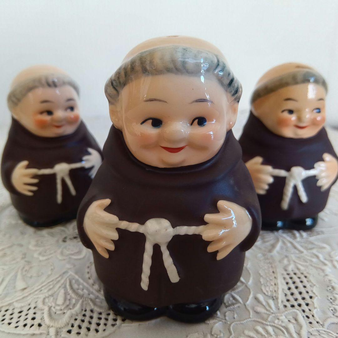 入手難 アンティーク Goebelゲーベル 修道士のフンメル人形 ４点セット