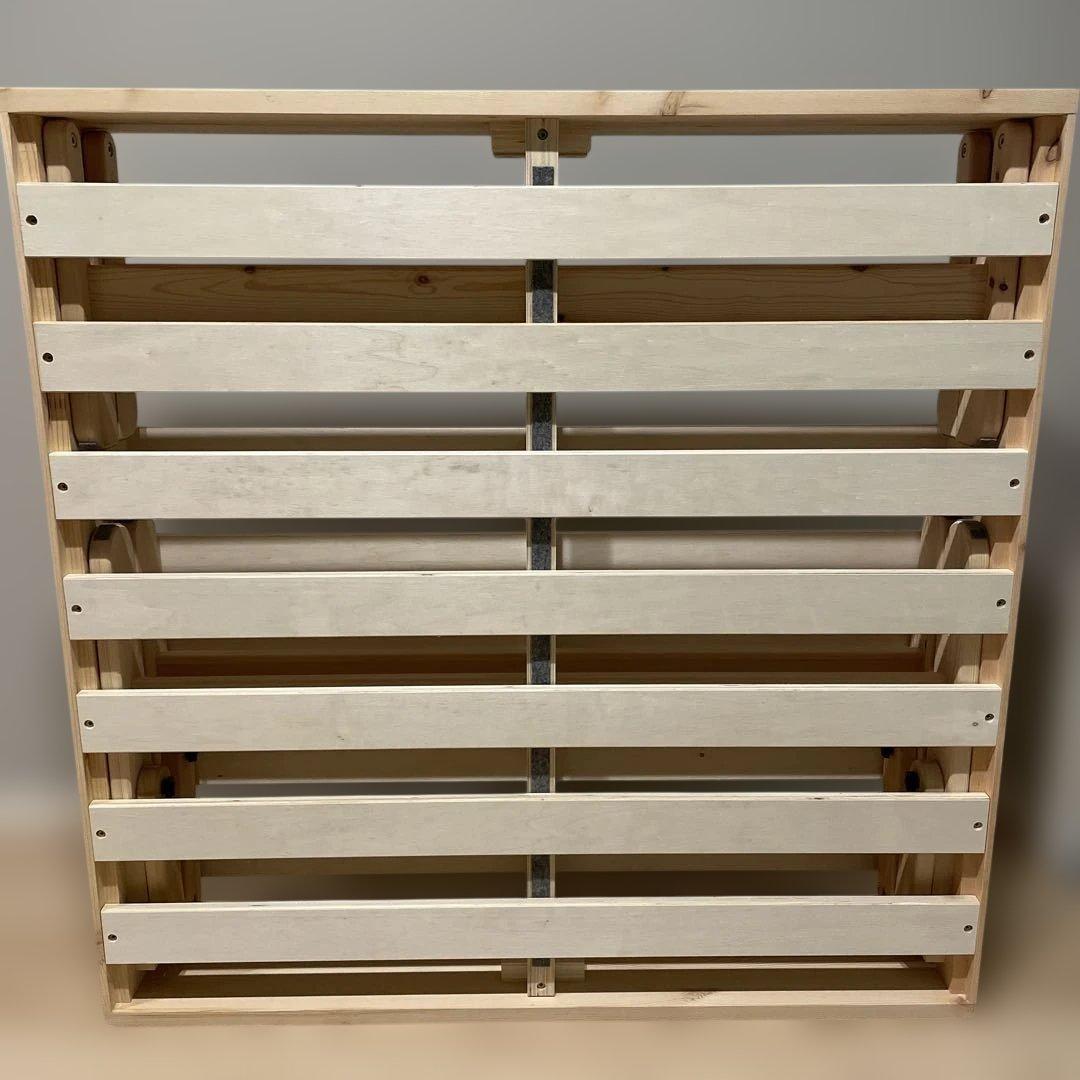 【山善】組立簡単木製ベッド パタントベッド(シングル)