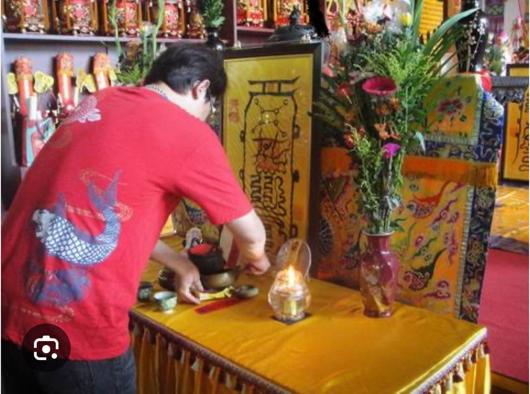 インド紫色の仏像デザインペンダント