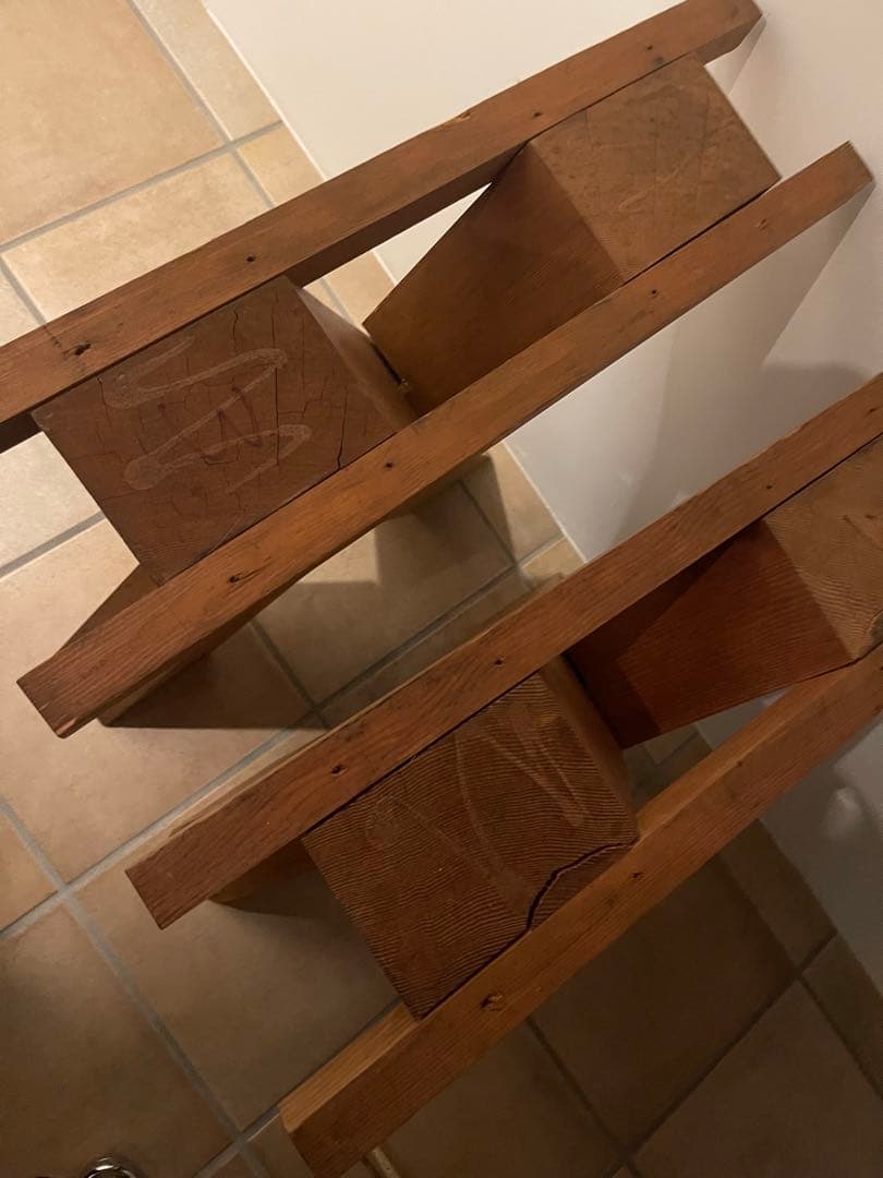 木製X型テーブル脚　2個セット