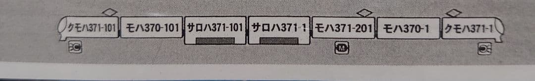 JR東海 371系 あさぎり 側面幕リアル 密連付 室内灯入 マイクロエース