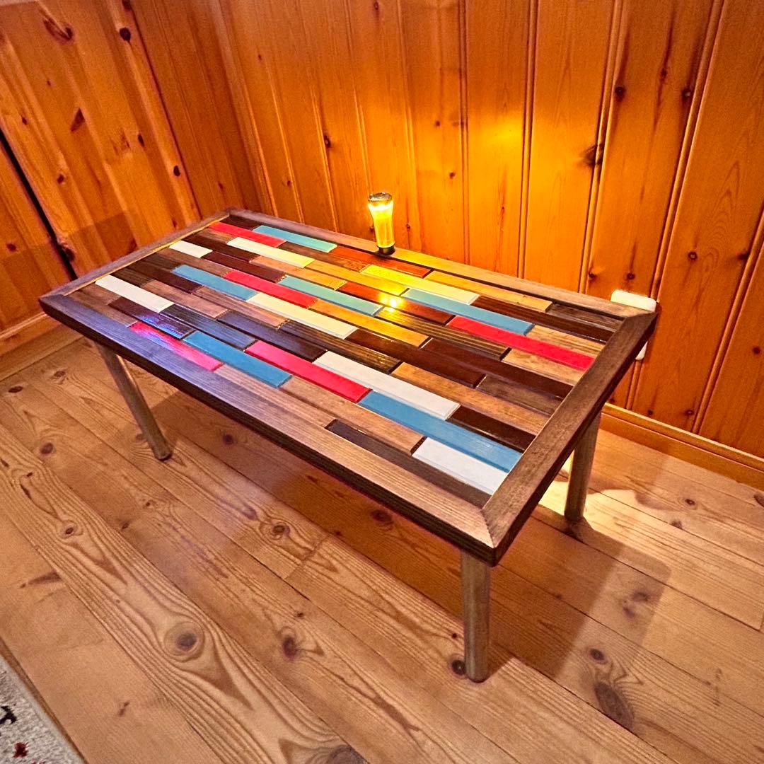 No.572 アイアンローテーブル　コーヒーテーブル　センターテーブル