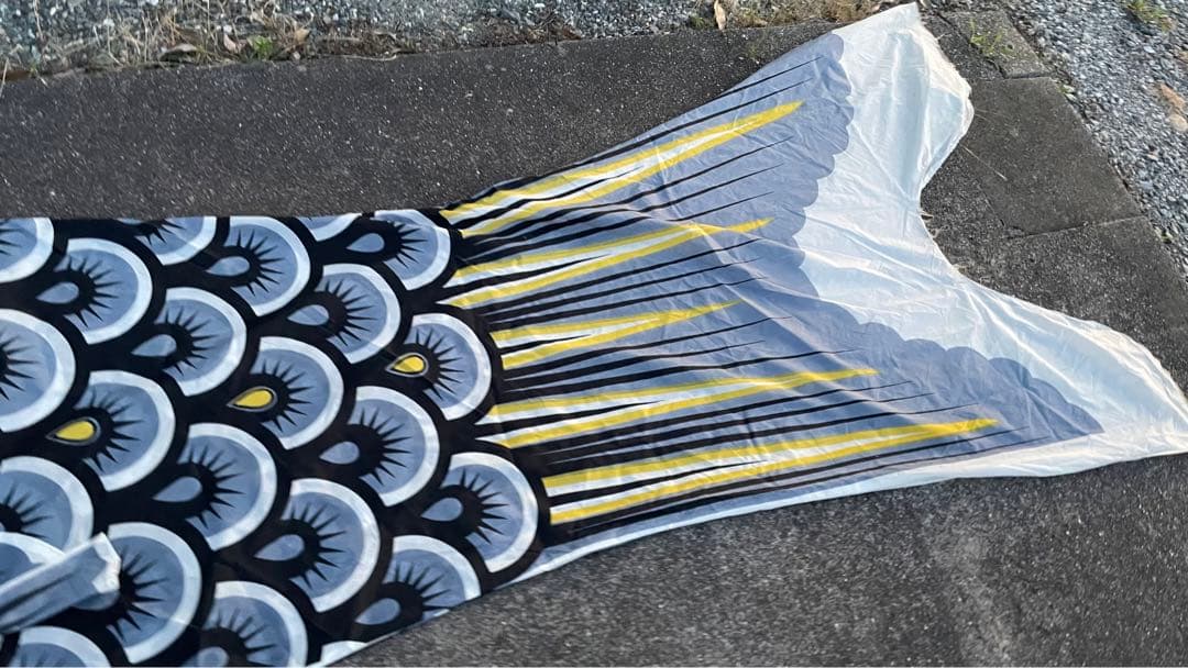 鯉のぼり 黒鯉2匹まとめ売り 6m、5m キング印 テイジンナイロン 大型