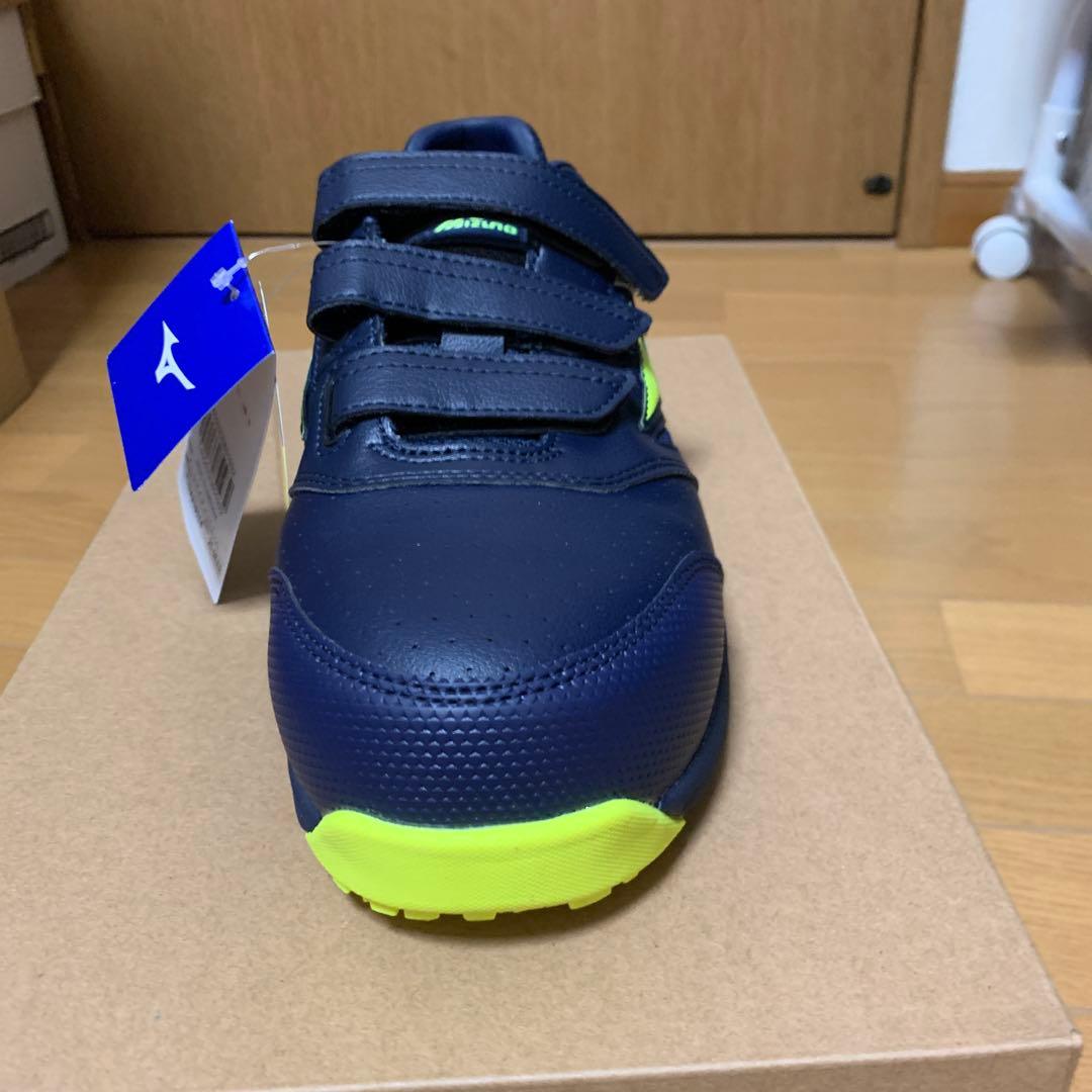 ミズノMIZUNO 安全靴 ネイビー/イエロー新品未使用25.0CM