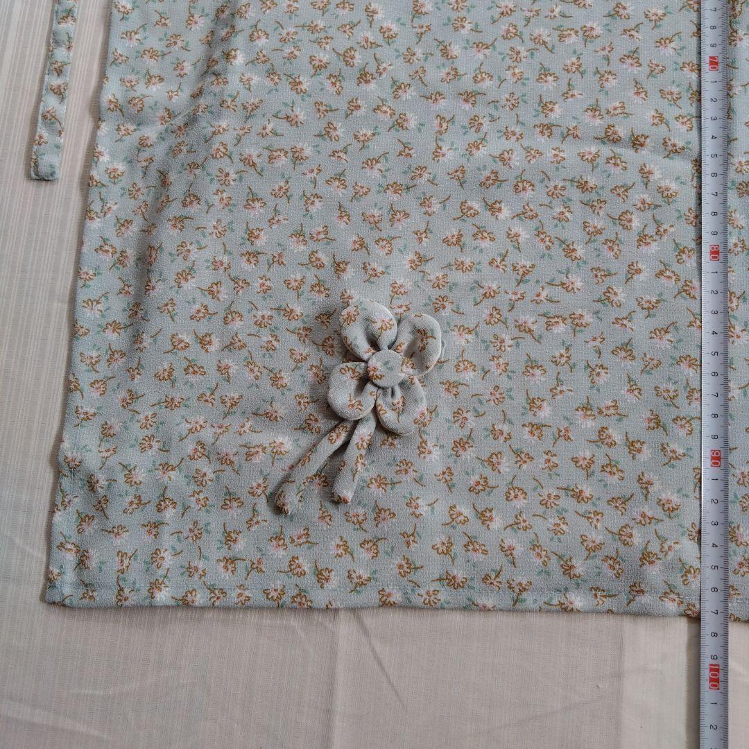 エプロン　花柄