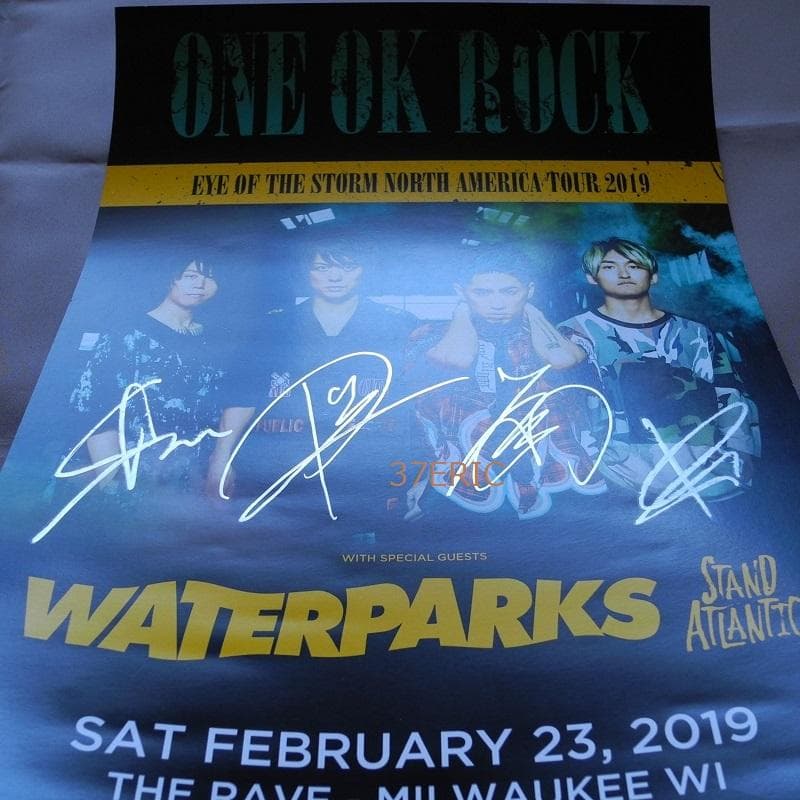 ONE OK ROCK ワンオクロック US公演 直筆サイン入りツアーポスター