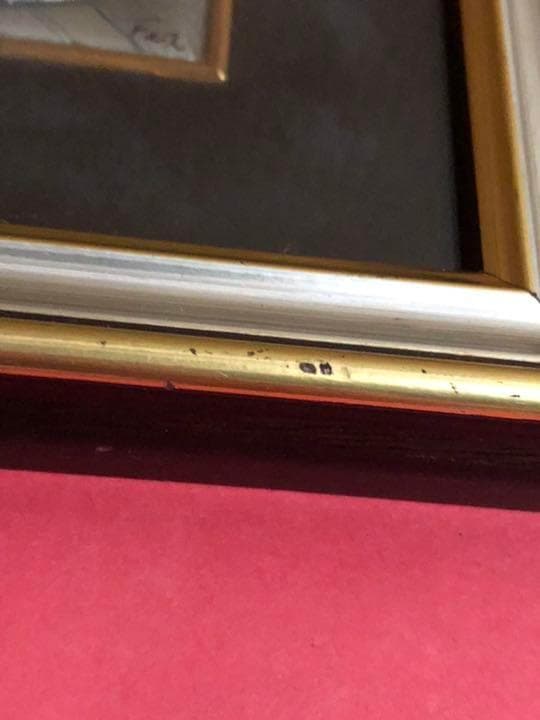 【銀板画】　美味しそうなフルーツの入ったバスケット