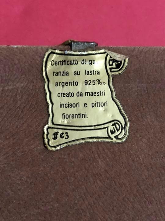 【銀板画】　美味しそうなフルーツの入ったバスケット