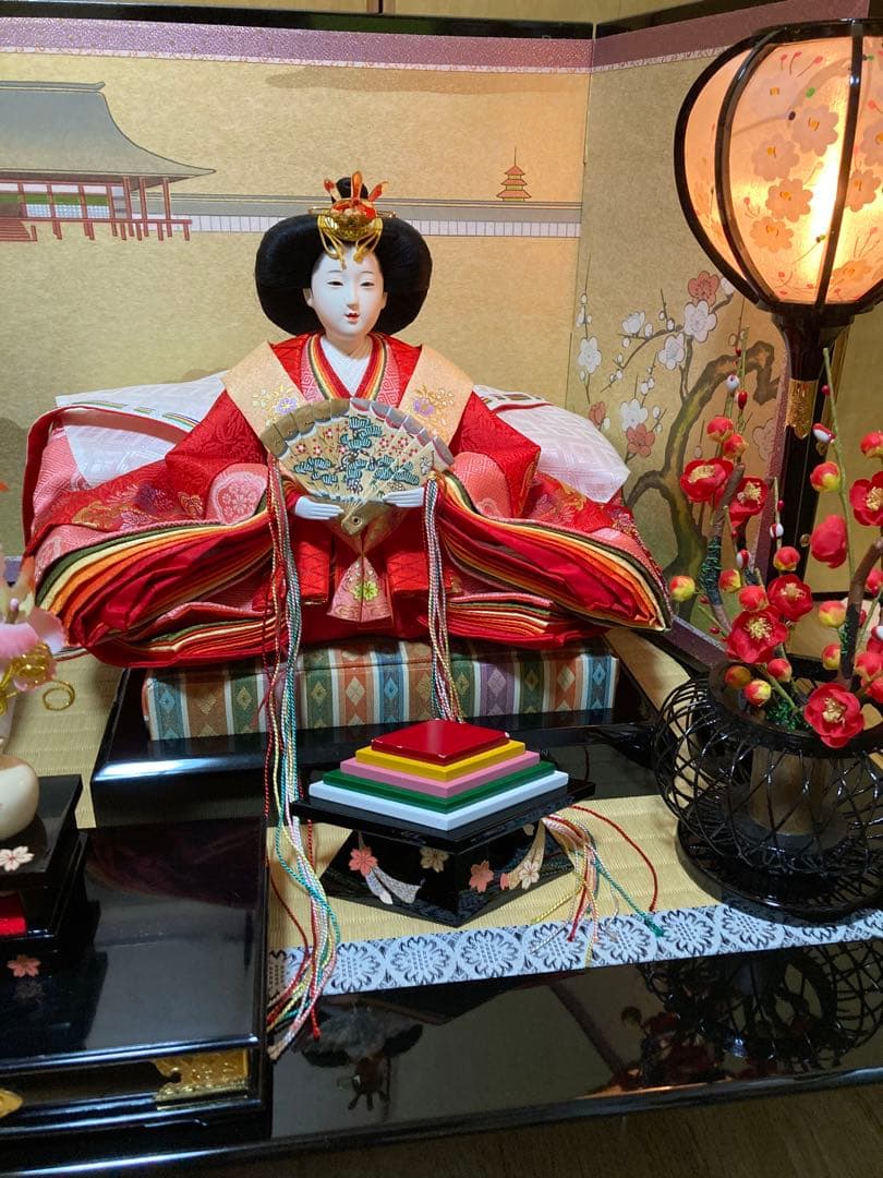 お雛様　前田渓山気付　扇寿作