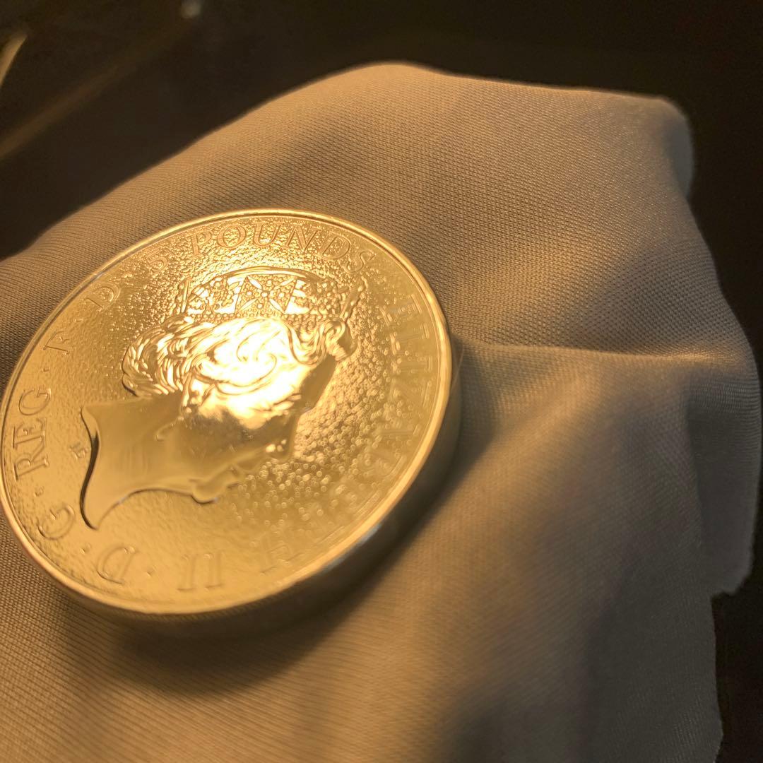 純銀貨 2オンス クイーンズビースト 2016 ライオン・イングランド M5