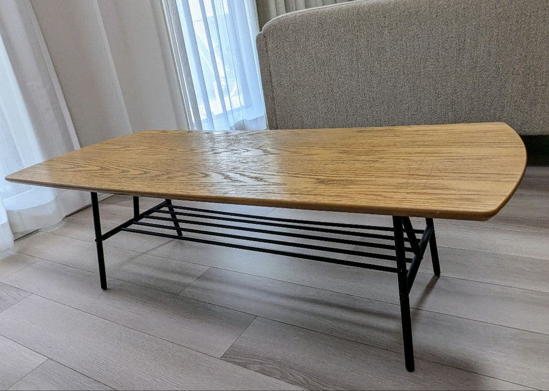 NOCE センターテーブル 木製ウッド 楕円形 ノーチェ