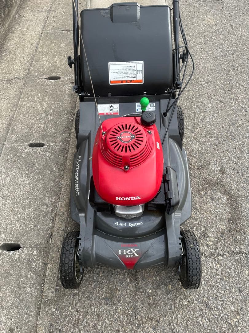 HONDA HRX537 エンジン芝刈り機（外観美品） エンジンOK！
