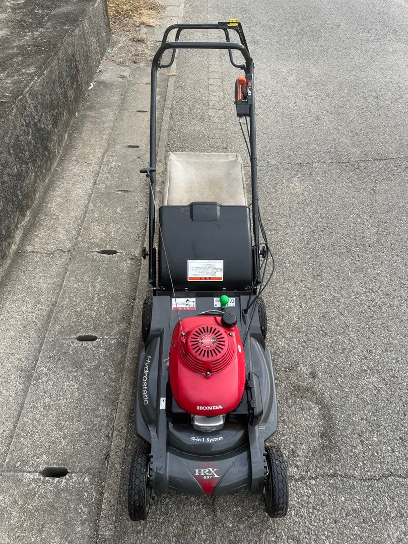 HONDA HRX537 エンジン芝刈り機（外観美品） エンジンOK！