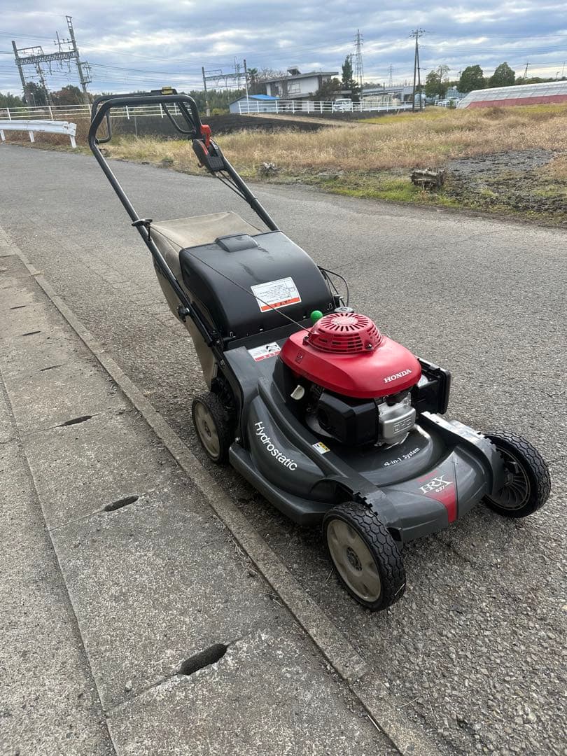 HONDA HRX537 エンジン芝刈り機（外観美品） エンジンOK！