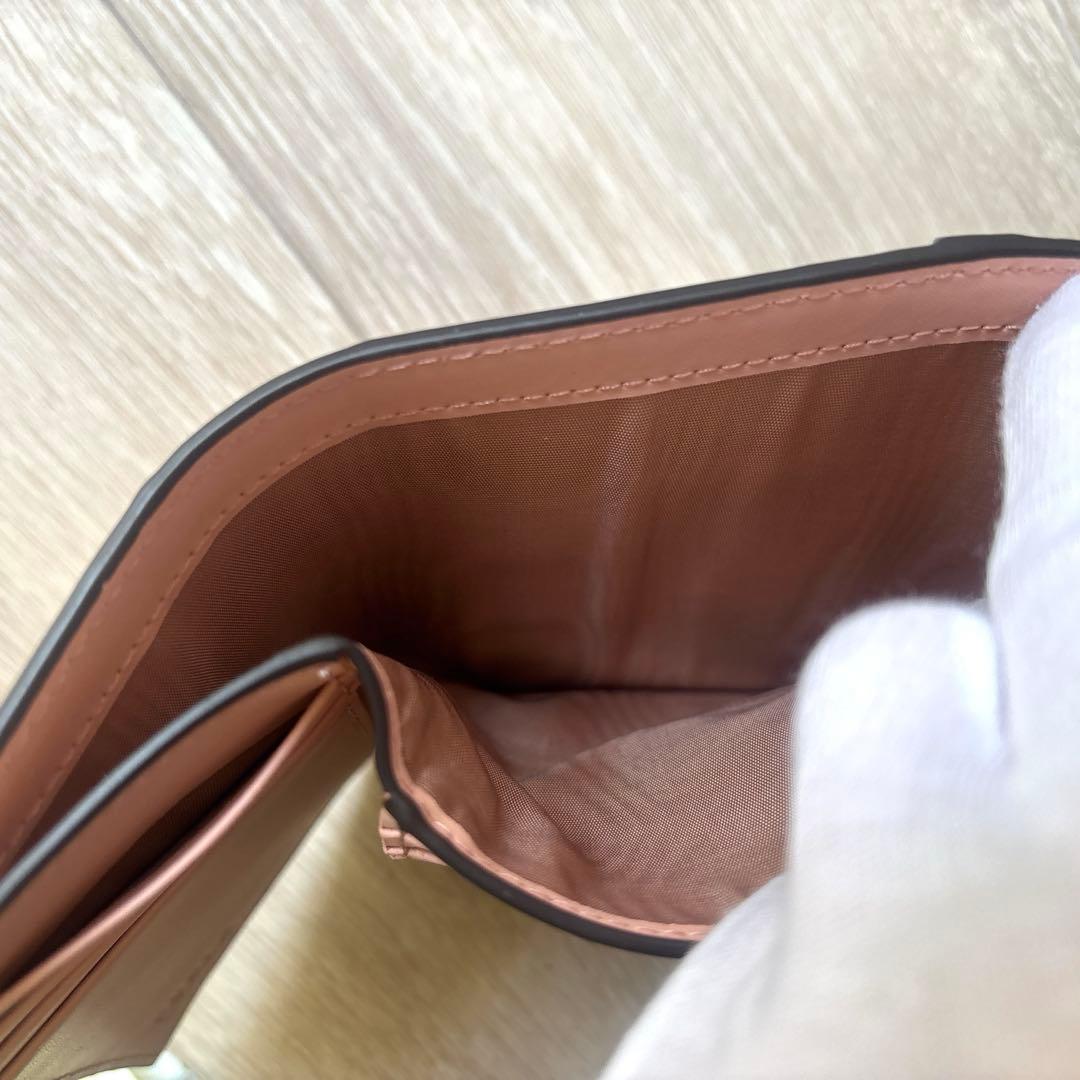 【FURLA】 フルラ 三つ折り財布 コンパクトピンク ベージュ 新品