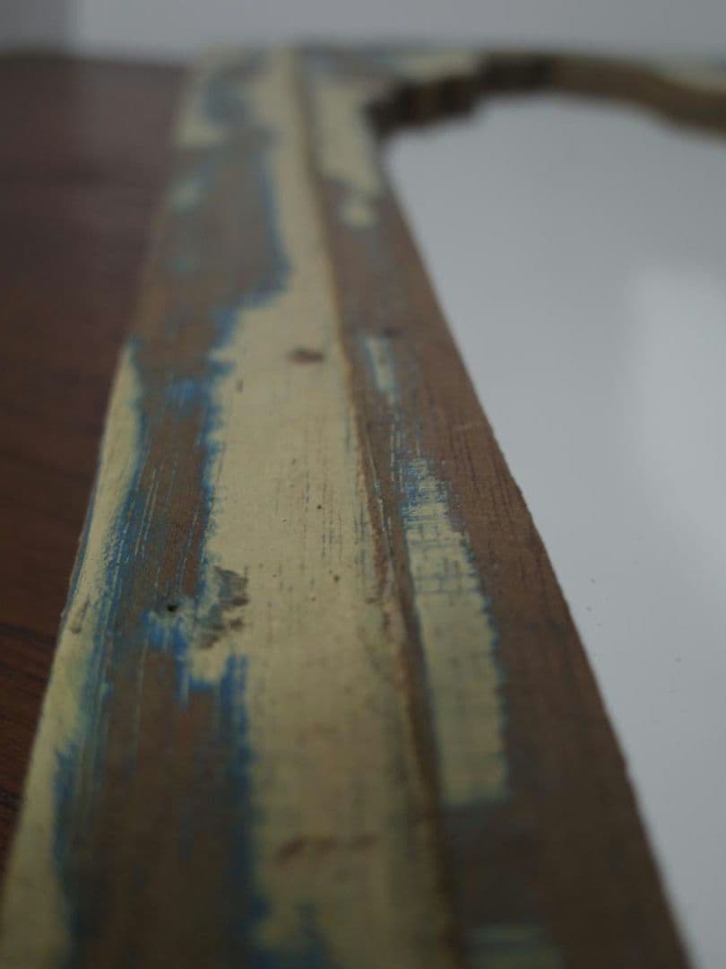 【　インド　ヴィンテージ　ミラー　】鏡　アンティーク　レリーフ　木製　壁掛け