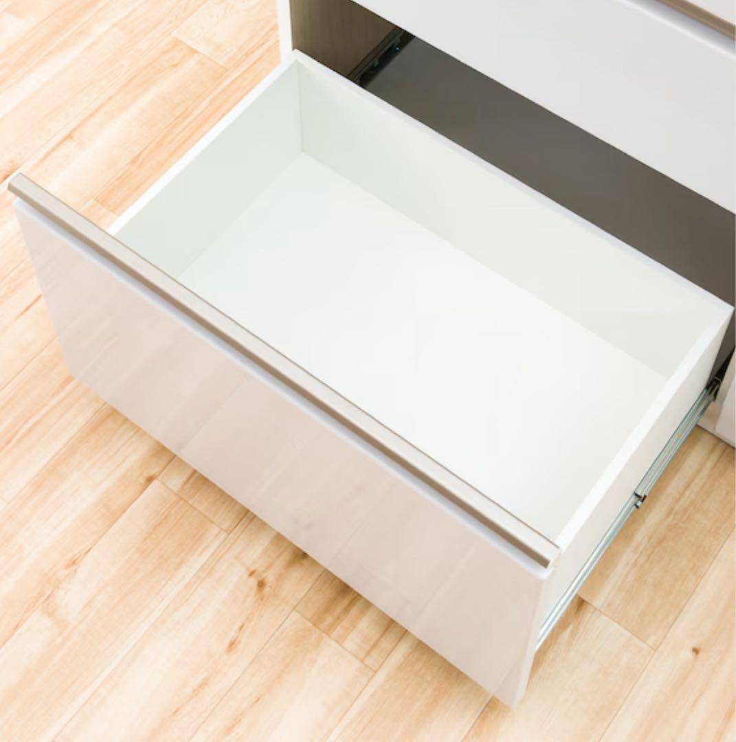 最終値下 キッチンボード アルミナ2 食器棚 （送料18500円込） 幅100