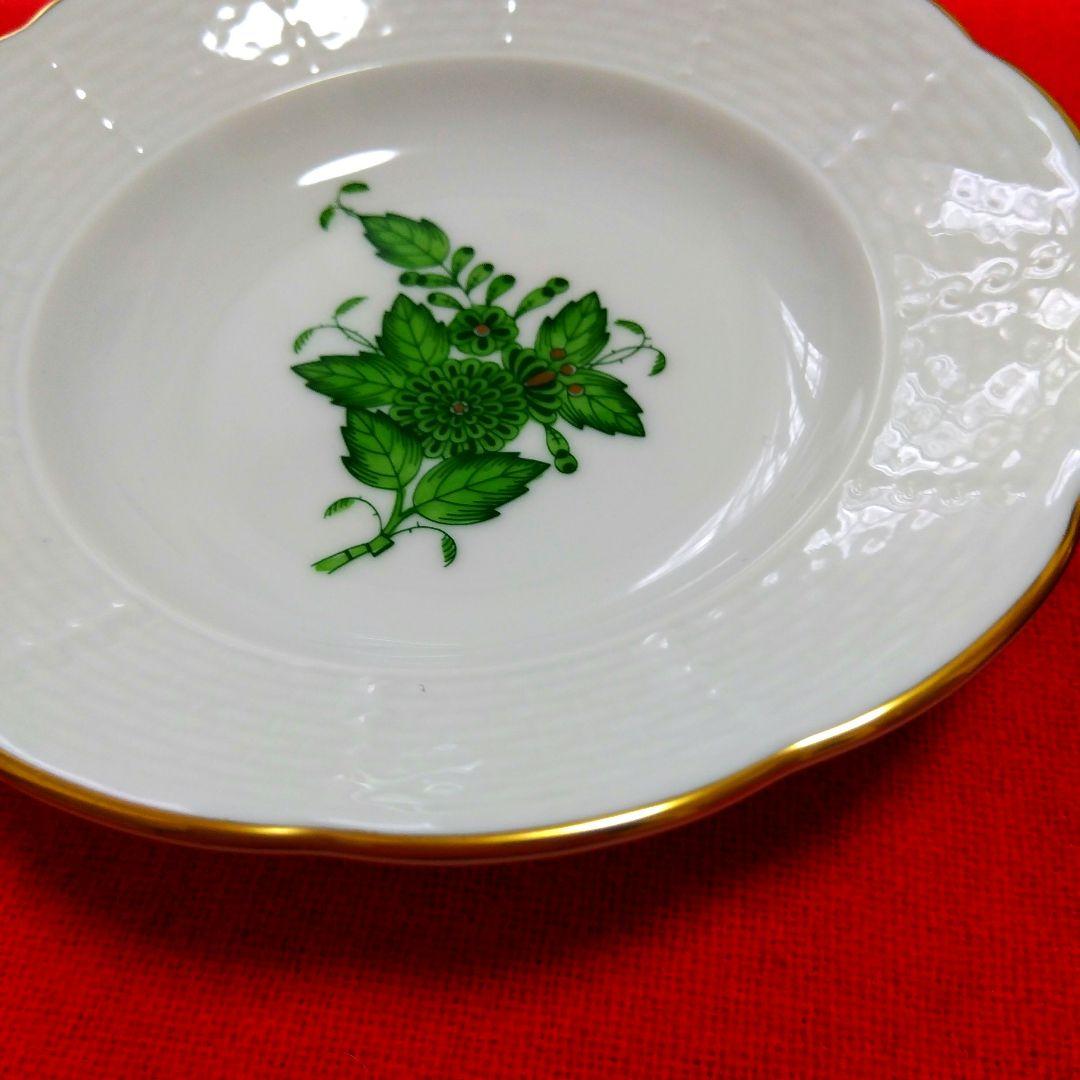 新新品ヘレンド アポニ- グリ-ン ベビ-ピンク オリエンタルボウルペア