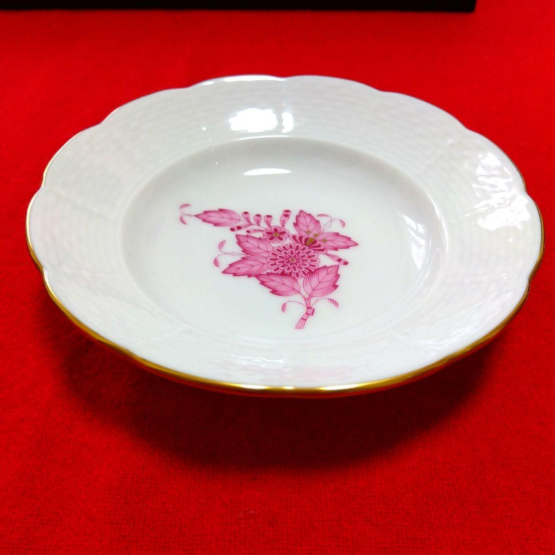 新新品ヘレンド アポニ- グリ-ン ベビ-ピンク オリエンタルボウルペア