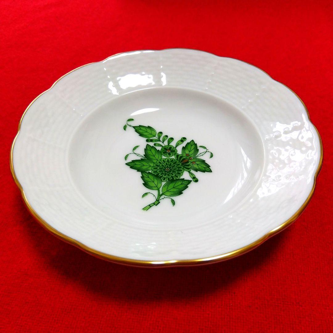 新新品ヘレンド アポニ- グリ-ン ベビ-ピンク オリエンタルボウルペア