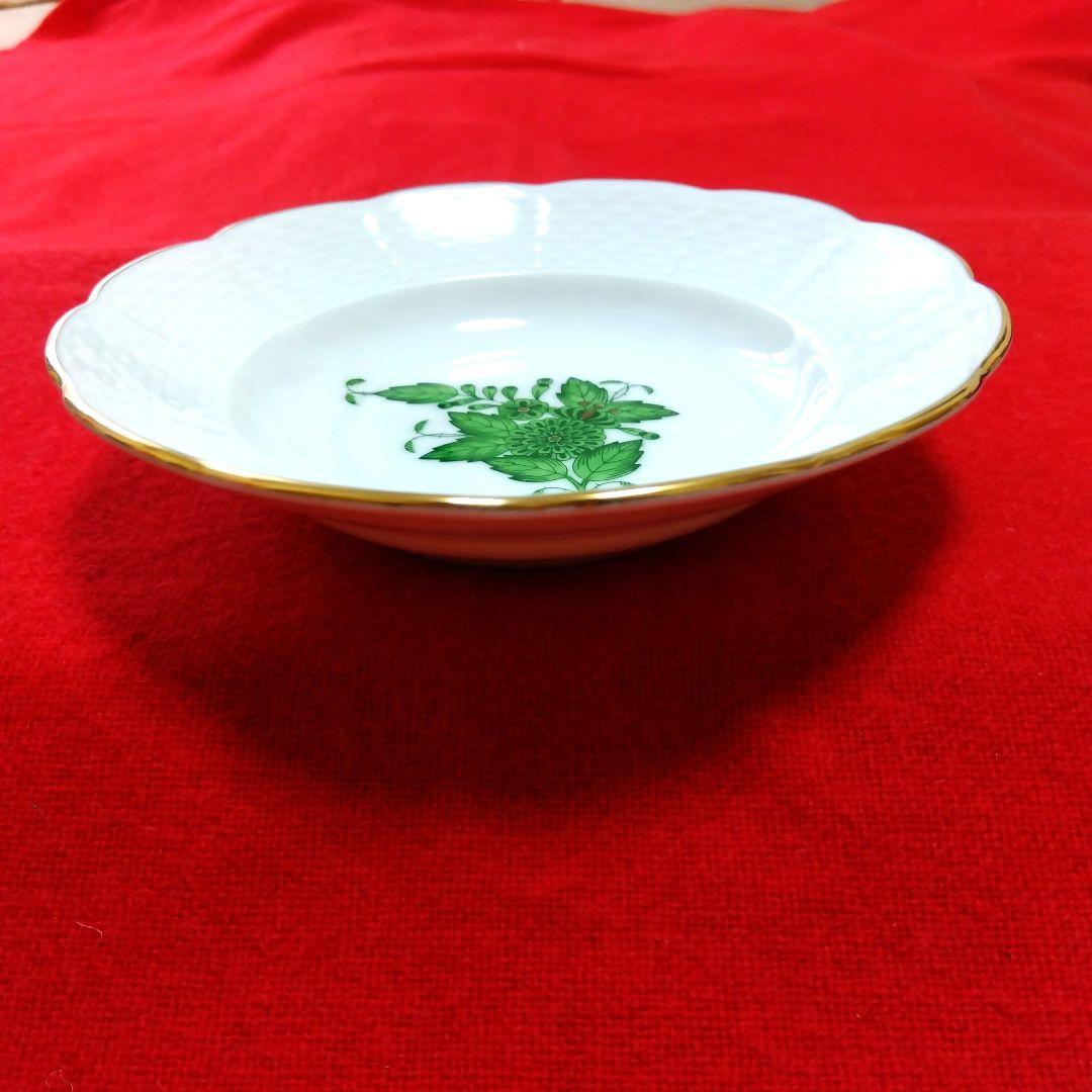 新新品ヘレンド アポニ- グリ-ン ベビ-ピンク オリエンタルボウルペア