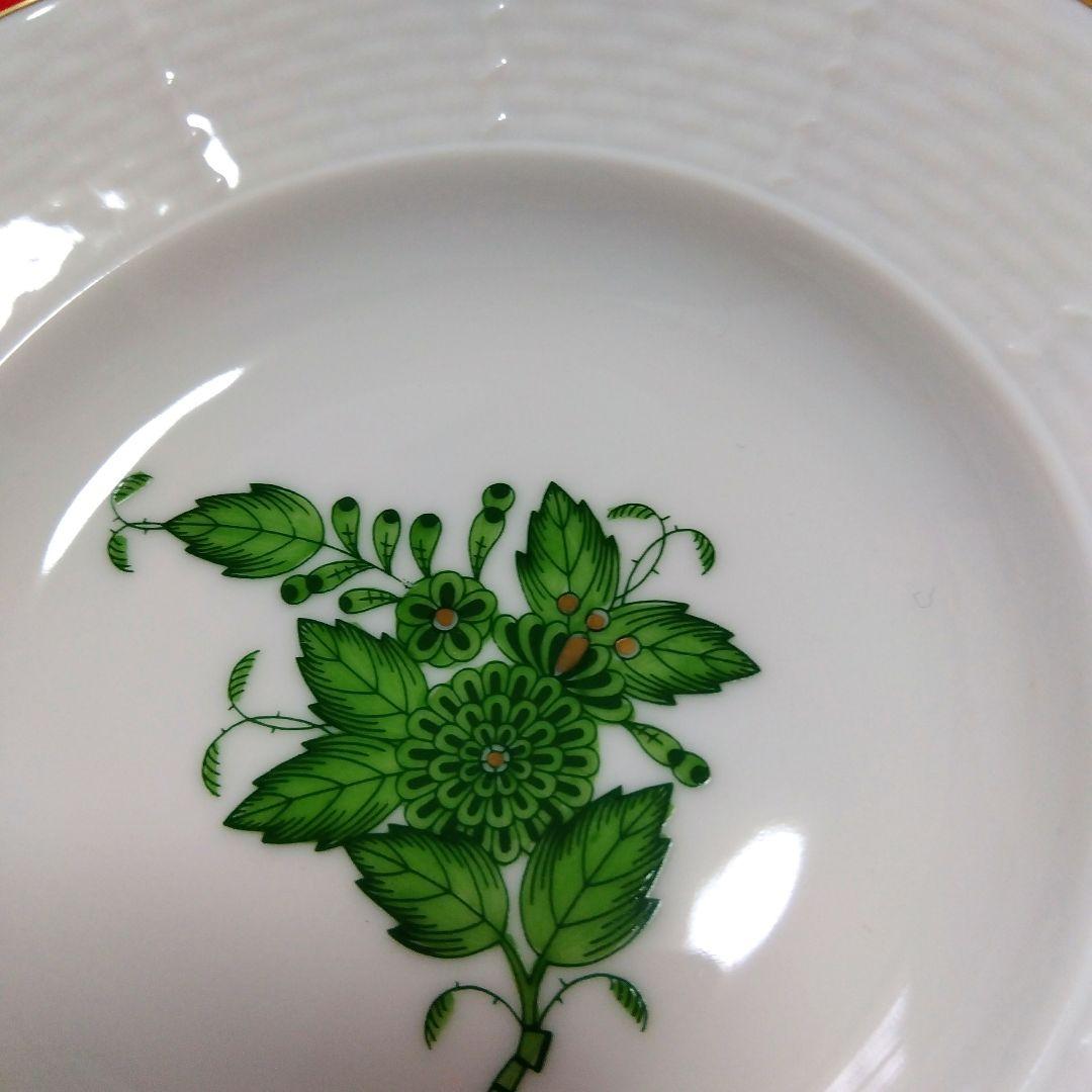 新新品ヘレンド アポニ- グリ-ン ベビ-ピンク オリエンタルボウルペア