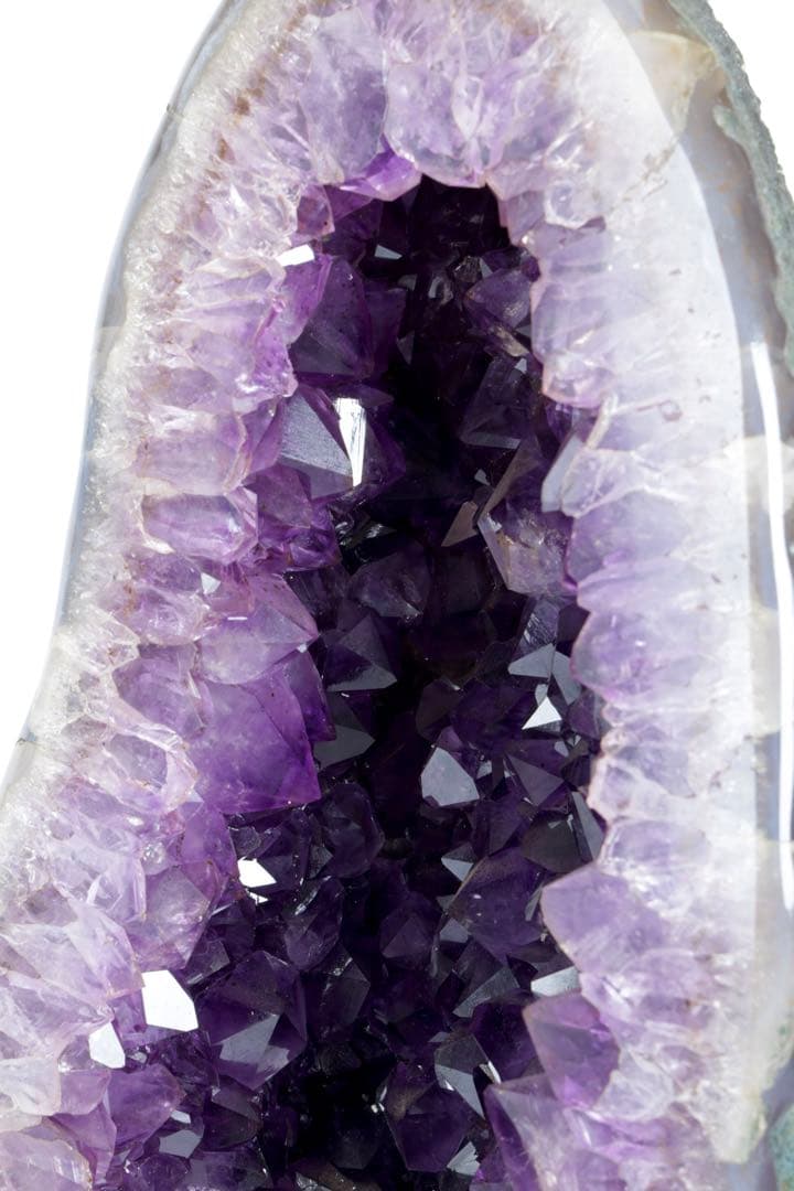 特大 天然アメジスト 原石ジオード 13.4kg 紫水晶クラスター 台付 鑑賞石