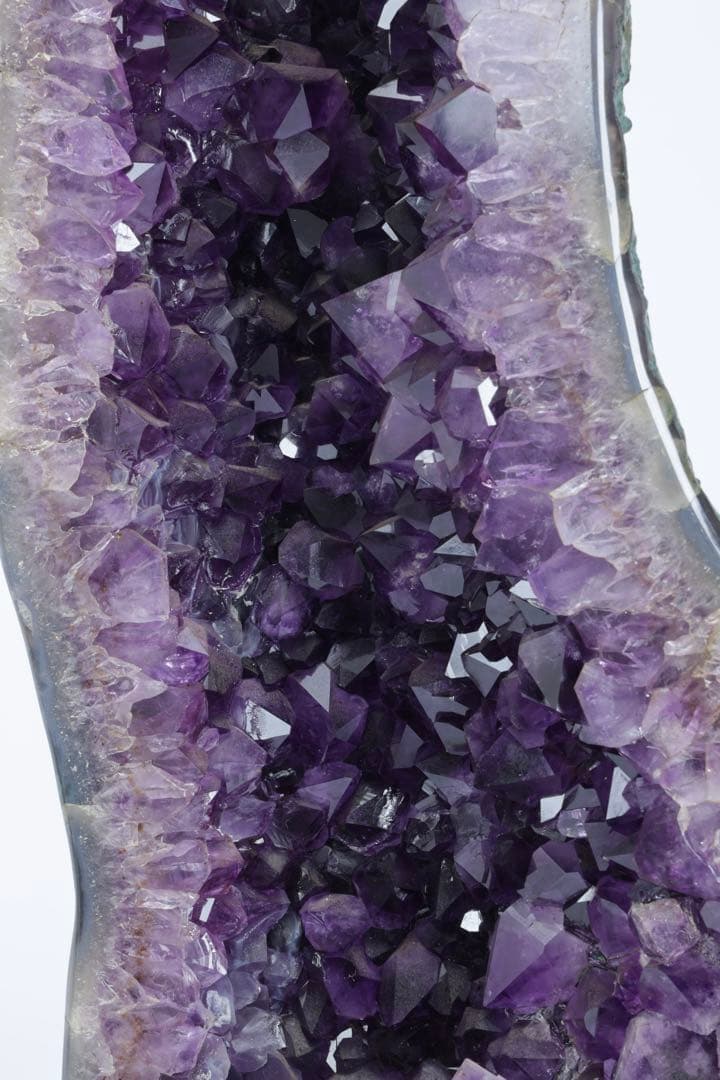 特大 天然アメジスト 原石ジオード 13.4kg 紫水晶クラスター 台付 鑑賞石