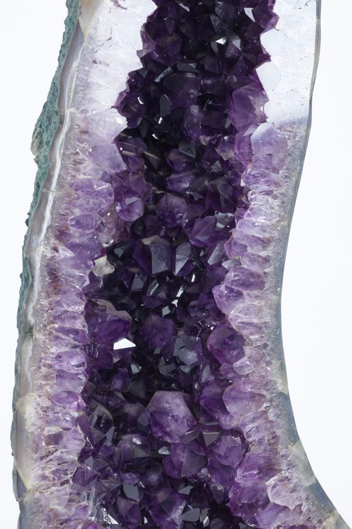 特大 天然アメジスト 原石ジオード 13.4kg 紫水晶クラスター 台付 鑑賞石