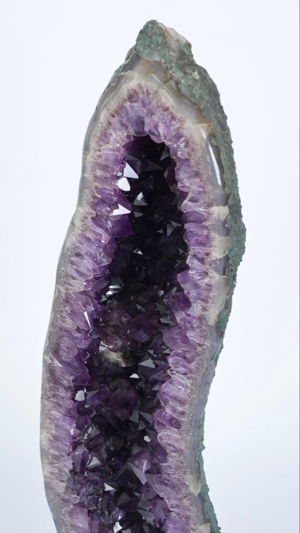 特大 天然アメジスト 原石ジオード 13.4kg 紫水晶クラスター 台付 鑑賞石