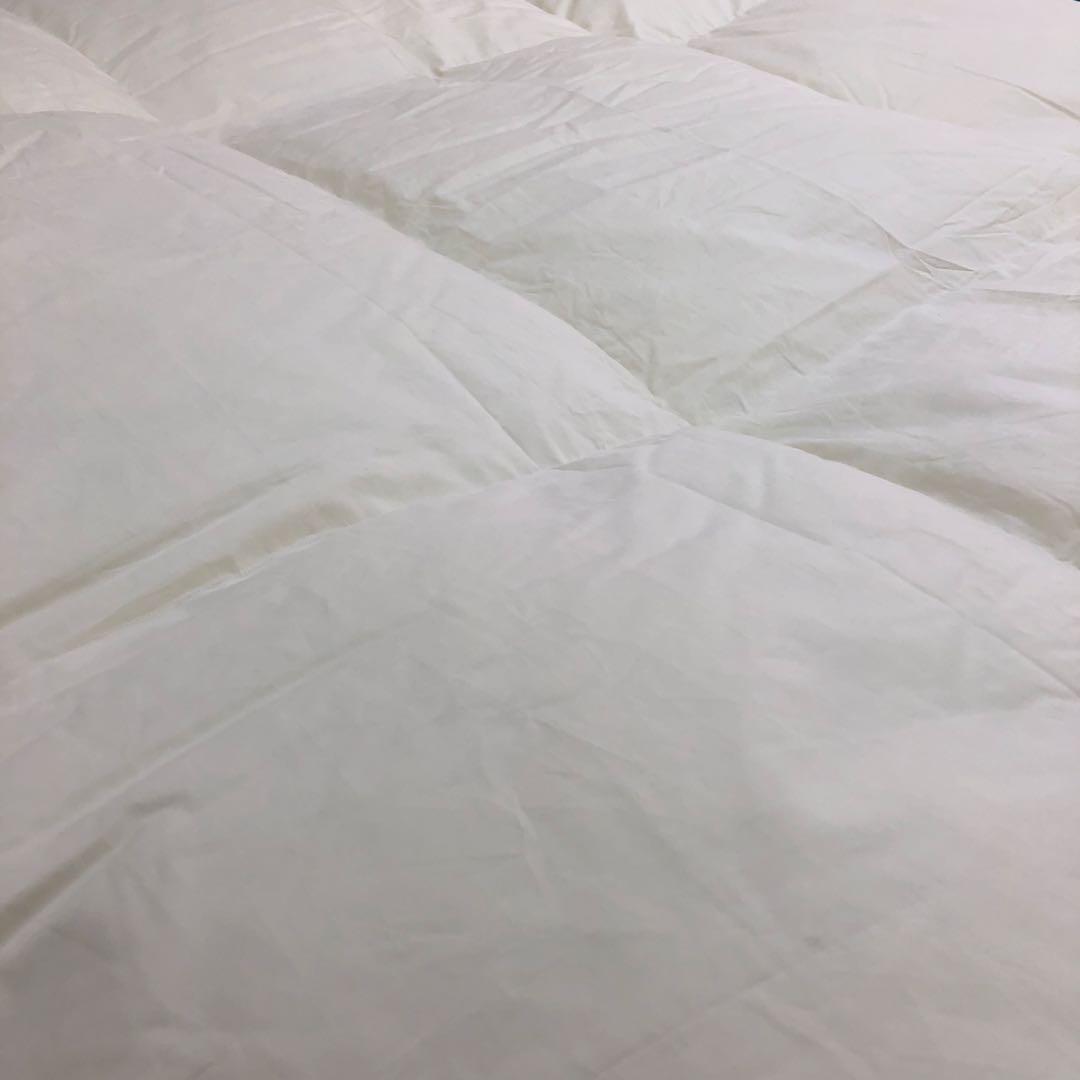 羽毛布団 キング ハンガリー産ホワイトマザーグース プレミアムゴールド 日本製