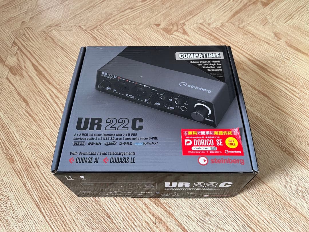 【未使用】Steinberg UR22C オーディオインターフェース