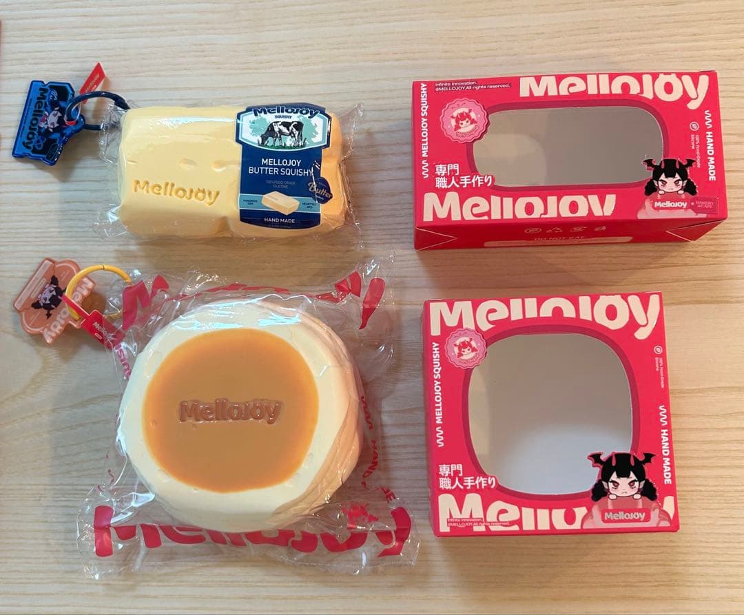 mellojoy メロジョイスクイーズ スフレ と 新バージョン青タグ バター