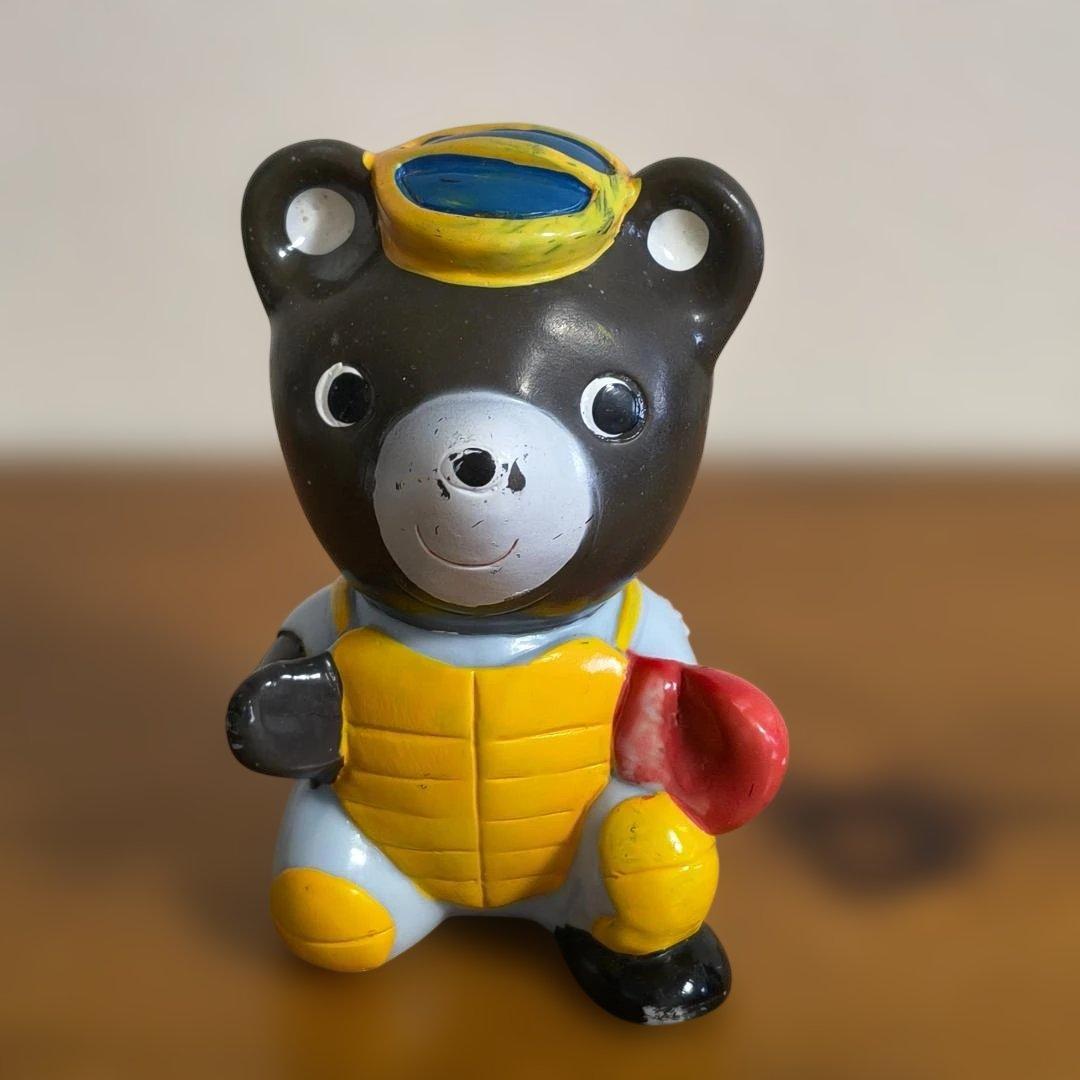 昭和レトロ たくぎん たくちゃん ソフビ貯金箱 野球シリーズ6体セット