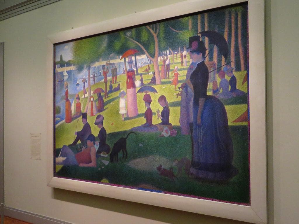 グランド・ジャット島の日曜日の午後 ヴィンテージステンドグラス ジョルジュスーラ