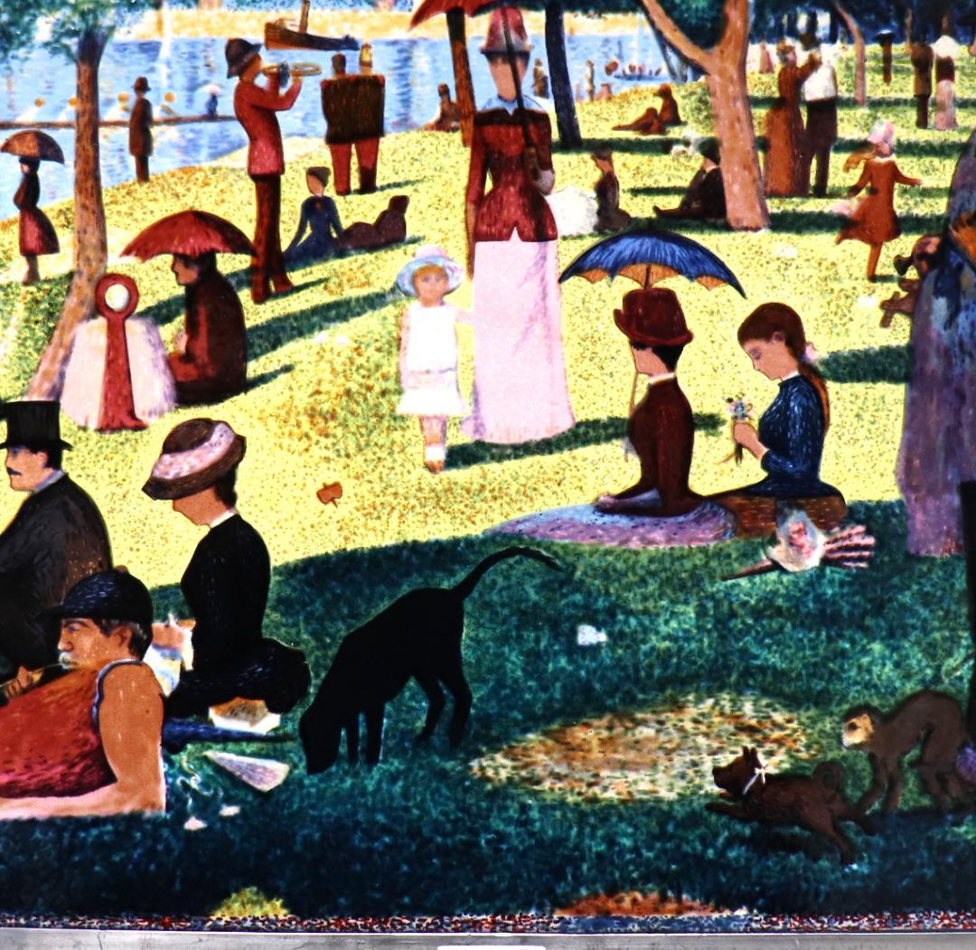 グランド・ジャット島の日曜日の午後 ヴィンテージステンドグラス ジョルジュスーラ