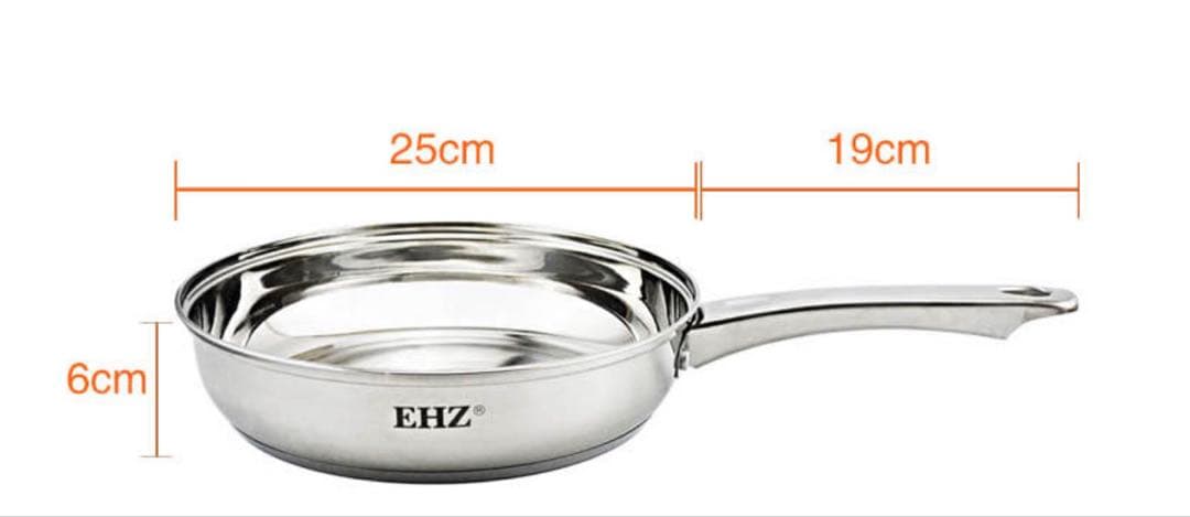 新品未使用 ステンレス製 コートなし 鍋・フライパン3点セット