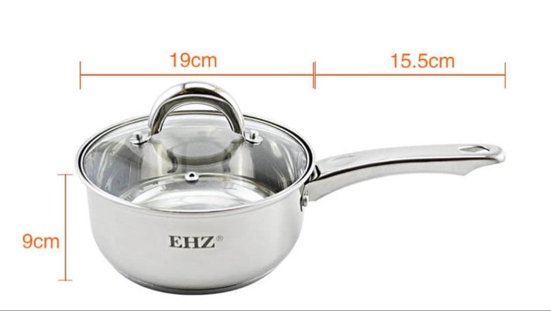 新品未使用 ステンレス製 コートなし 鍋・フライパン3点セット